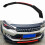 6x Front Bumper Splitter Glossy Black Red 21