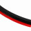 6x Front Bumper Splitter Glossy Black Red 5