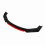 6x Front Bumper Splitter Glossy Black Red 12