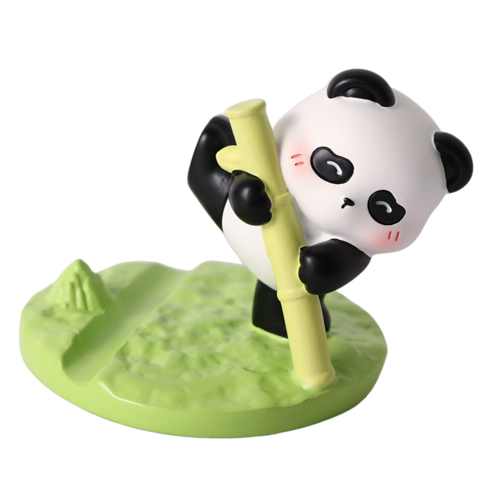 Cute Panda Phone Holder Stand For Desk, Resin Figurine Cell Phone Stand With Stable Viewing Angle, Decor 9092120899177