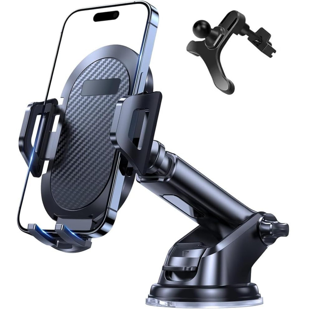 2In1 Universal Car Phone Holder, 360 Rotatable Dashboard And Air Vent Mount, Quick Release Clamp 9771547271468