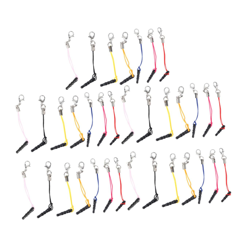 35Pcs Phone Charm Straps With Lobster Clasp And Lanyard Dust Plug For Diy Crafts And Phone Protection 9771547271499