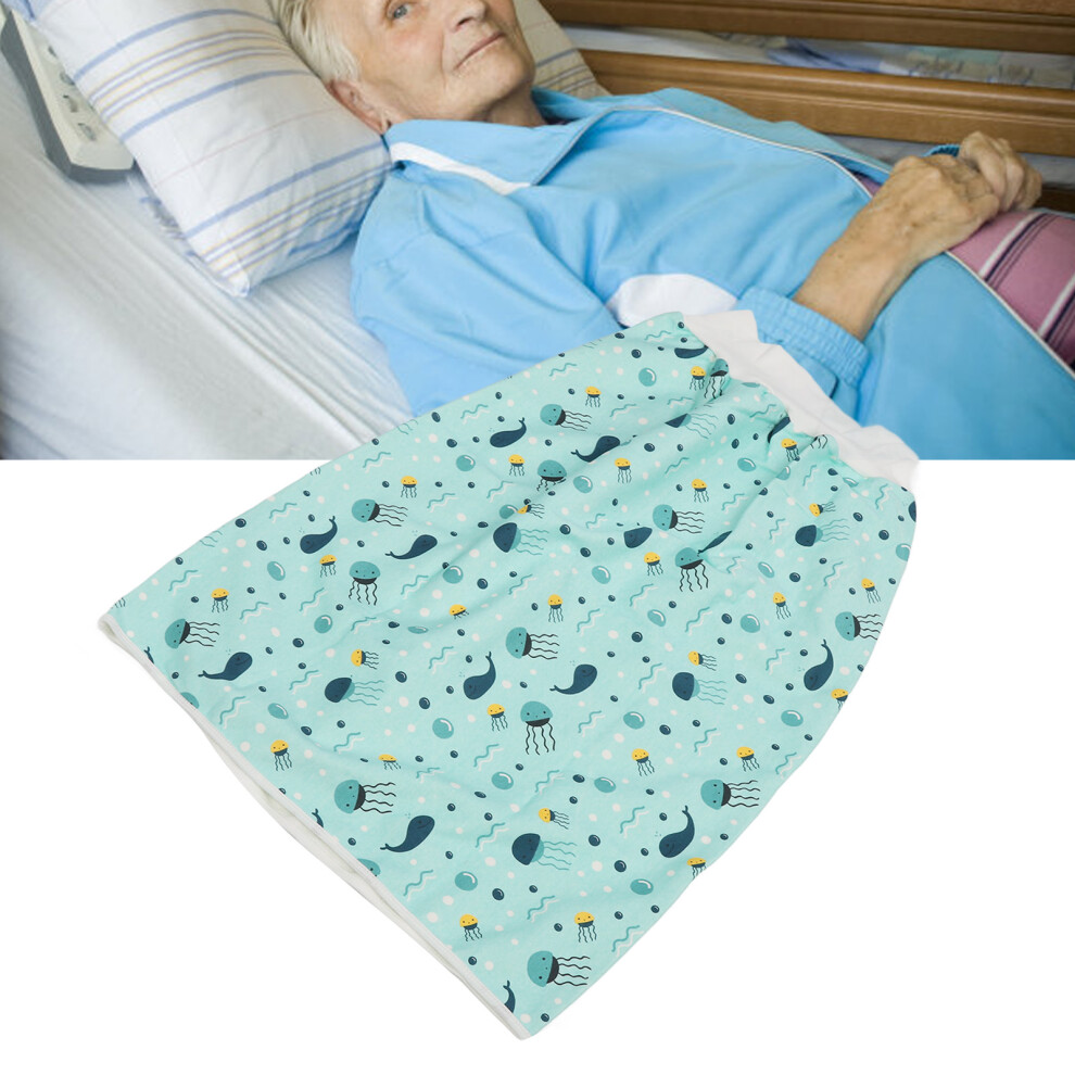 Adult Diaper Skirt Wearable Incontinence Mat Washable Cotton Cloth XL