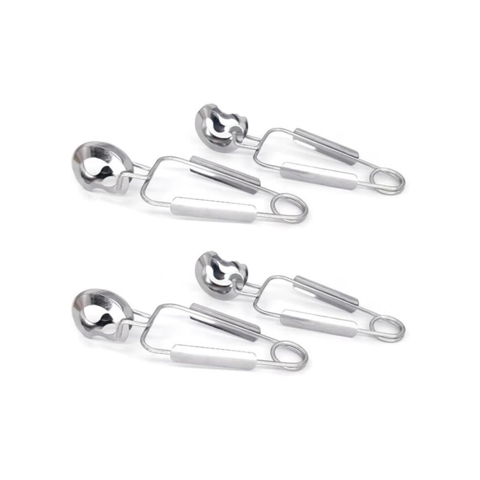 Set Of 4 Stainless Steel Snail Tongs With Seafood Forks For Snails, Seafood Salad 8581603423400