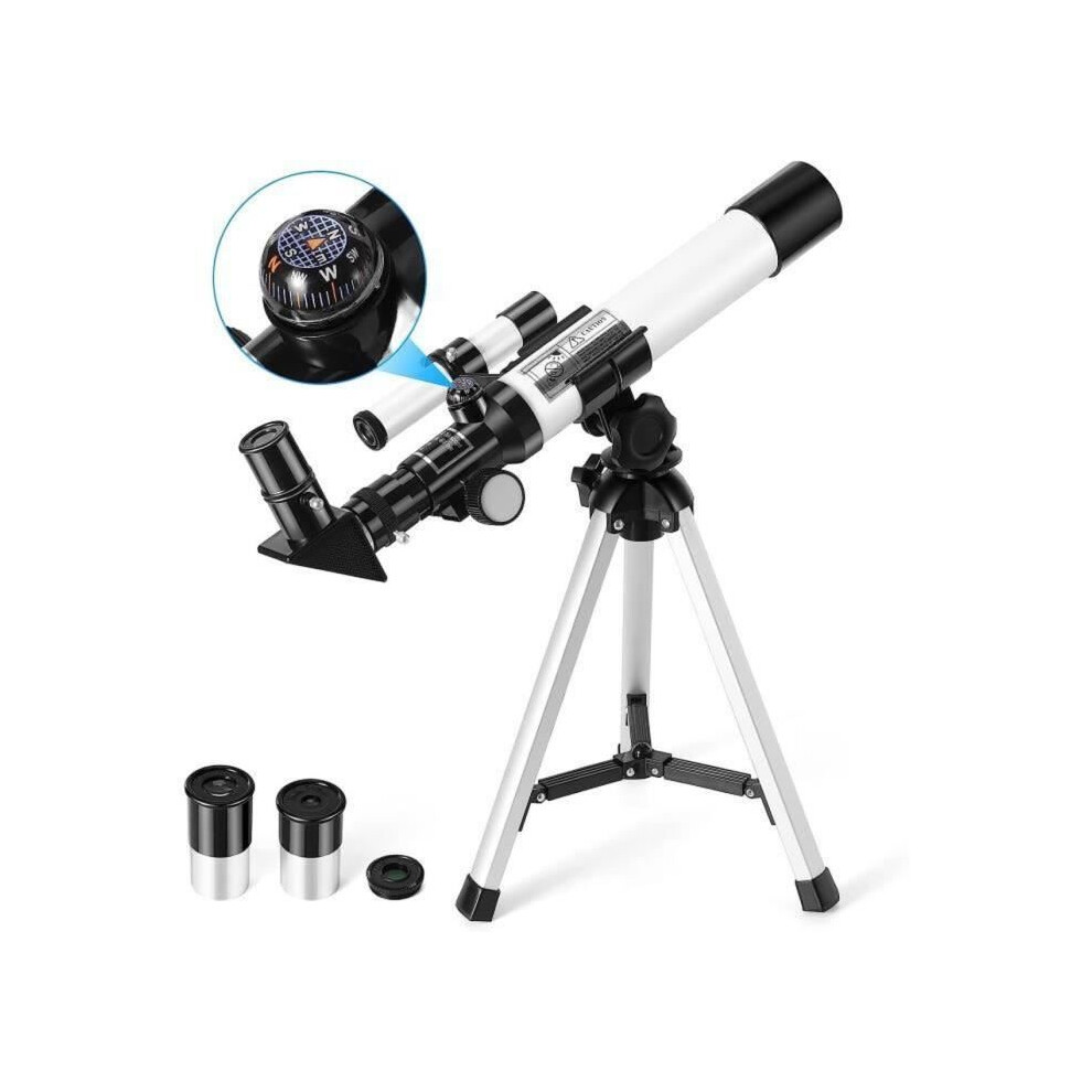 Children's Telescope - Portable Astronomical Telescope With Compass And Refractor Tripod For Kids And Beginners A2 8581603422014