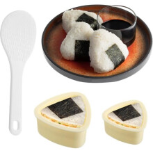 2-Piece Onigiri Mold Set, Onigiri Maker, Sushi Mold, Rice Mold, Non-Stick Sushi Molds for Cooking, Kids' DIY Lunch