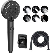 High-pressure shower head - 6 filters - inter