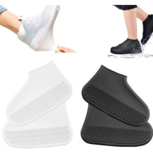 Waterproof Overshoes, Washable Shoe Covers, Lightweight and Non-Slip, for Rainy Days