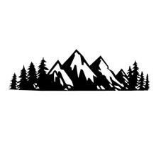 Car Stickers - Mountain - Snow Vinyl - Water Resistant - Easy to Apply - Unique Decoration
