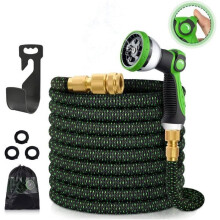 30m Expandable Garden Hose - 3300D - 10 Spray Functions - Green