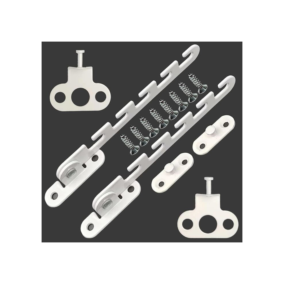 2-Piece Window Restrictor Set, No-Drill Pvc Window Restrictor, Casement Window Restrictor, For Adjusting The Opening Angle Aihontai