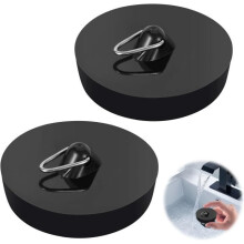 2-delige gootsteenplug, universele badkuipplug, badkamergootsteenplug met ophangring