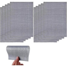 10pcs Mosquito Net Repair Patches, Metal Mesh Insect Filter Mesh Mosquito Net Adhesive Fabric