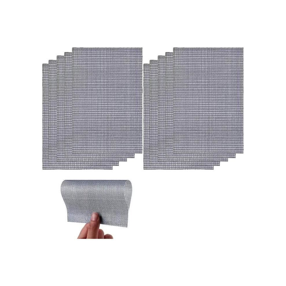 10Pcs Mosquito Net Repair Patches, Metal Mesh Insect Filter Mesh Mosquito Net Adhesive Fabric Aihontai