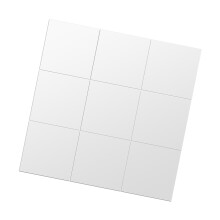 9 pcs DIY Acrylic Mirror Wall Stickers 15cm Self-Adhesive Tiles Decor