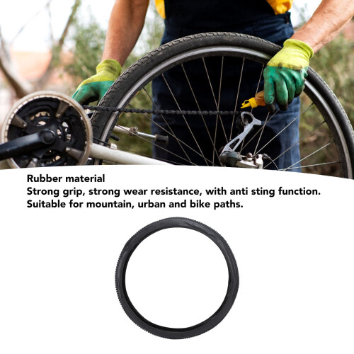 26x1.95 All Black Folding Tire, Rubber, 730g 2