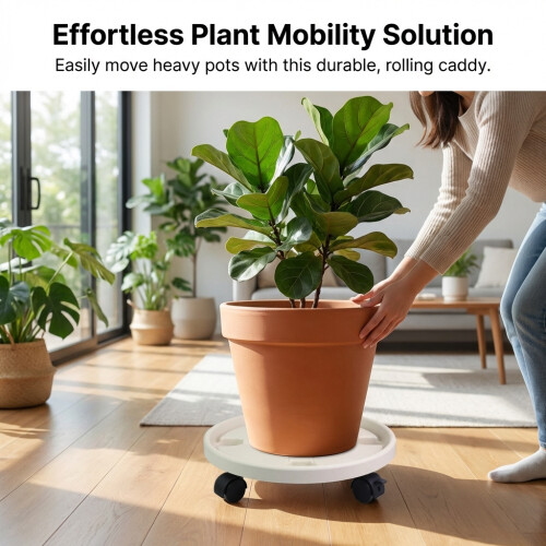 Rolling Plant Tray for Drainage & Mobility (50 chars) 2
