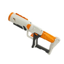 Weicher orangeweißer Kunststoff-Raketenwerfer zum Abfeuern für Jugendliche & Erwachsene