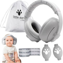 Noise-canceling headphones for babies, 2-in-1 comfortable and adjustable headphones, protect the hearing of babies under 48 months old.