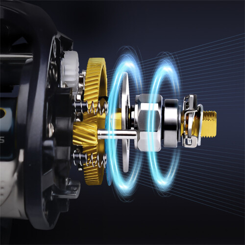 (Right Handle) Salzwasser-Spinnrolle 7.2:1, 5+1BB mit Warnung 2
