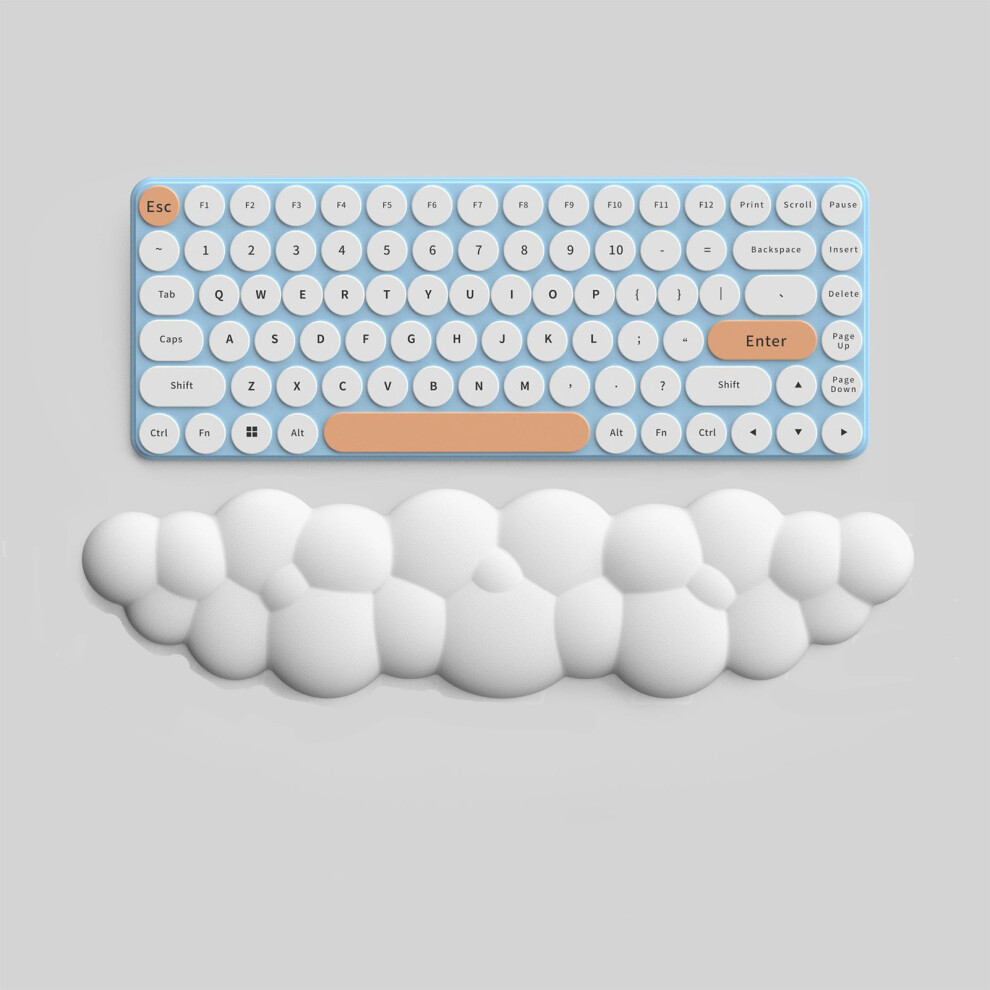 Cloud Memory Foam Keyboard Wrist Rest White 8441393632225