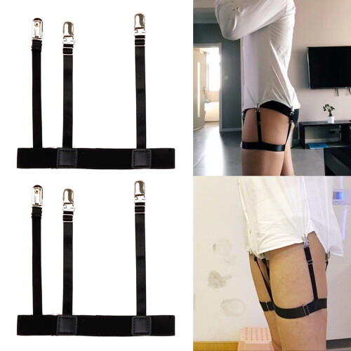 Strong Grip Shirt Stays - Adjustable Hidden Belt for Work 2