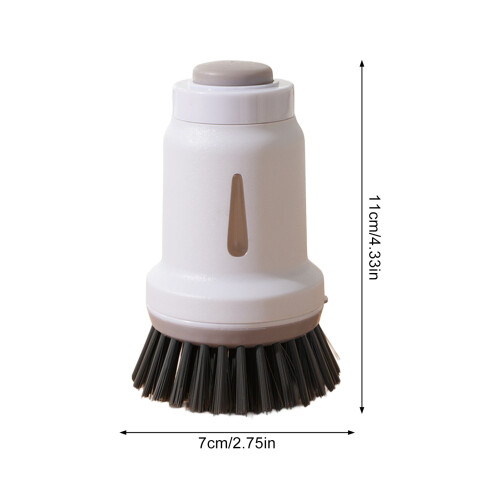 (Gray) Ergonomic Kitchen Brush with Liquid Dispenser 1