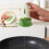 (Green) Ergonomic Kitchen Brush with Liquid Dispenser 6