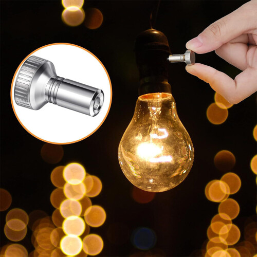 (Silver, 1pc) Bouton Interrupteur Métal pour Lampe 1