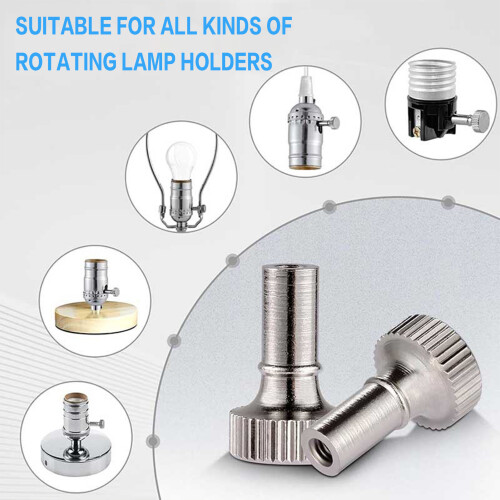 (Silver, 1pc) Bouton Interrupteur Métal pour Lampe 2