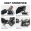 22PCS Disc Brake Caliper Press Tool Kit Piston Caliper Compressor Tool Set for Brake Pad Replac Reset with Case Red 5