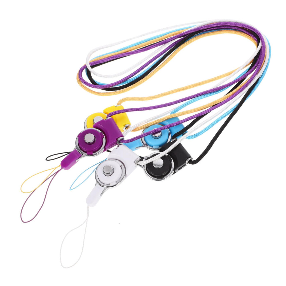 5Pcs Phone Lanyard Strap With QuickâRelease Buckle, Handsâ Adjustable Neck Strap For Id And Camera 9169991298450