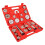 22PCS Disc Brake Caliper Press Tool Kit Piston Caliper Compressor Tool Set for Brake Pad Replac Reset with Case Red 7