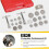 22PCS Disc Brake Caliper Press Tool Kit Piston Caliper Compressor Tool Set for Brake Pad Replac Reset with Case Red 10