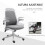 Vinsetto Silla de Escritorio Gris 62.5 x 60 x 104 cm 4