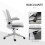 Vinsetto Silla de Escritorio Gris 62.5 x 60 x 104 cm 5