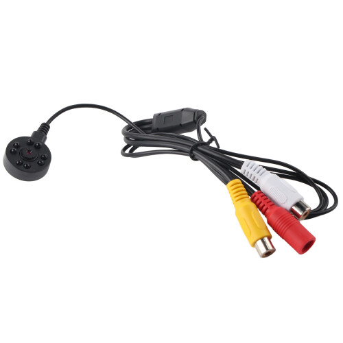 HD 60 Wide Angle IR Night Vision Camera 8 LED Audio FPV Compact Waterproof 1