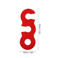Kordelspanner Aluminium 10x rot Outdoor Zubehör