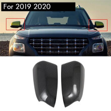 2Pcs Carbon Fiber Rear View Mirror Cover-Side Door Mirror Cover Cap for Venue 2019-2020