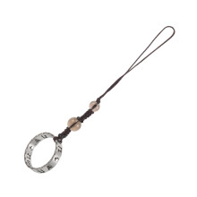 Phone Lanyard with Ring Keychain, Secure Finger Strap, Cultural Pendant Design for Men and Women