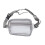 Waterproof Clear Sling Bag 8.9" x 3" x 5.9" Gray Adjustable Strap 2