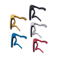 Guitar Capo and Clip On Tuner, 5pcs for Acoustic and Electric Guitars with AntiScratch Pads