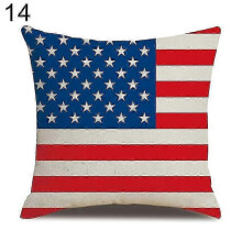 (14) London Characters Flag Bus Linen Cushion Throw Pillow Cover Case Pillowcase