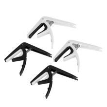 Guitar and Ukulele Capo Set 4 Pack Plastic Capos for Acoustic and Classical Guitar