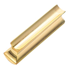 Guitar Slide Lap Steel Tone Bar for Electric and Hawaiian, Golden, Clear Slide Tone, NonSlip Grip