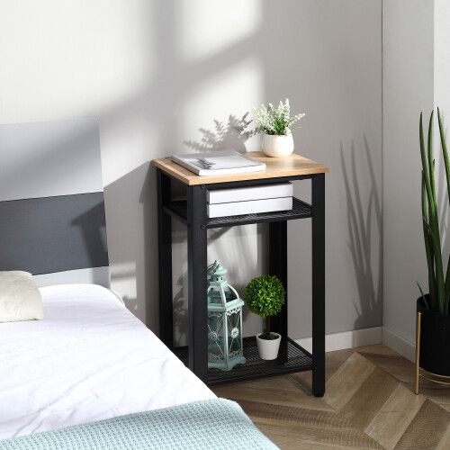 Homcom Mesa Auxiliar Bicolor 45 x 35 x 75 cm 1