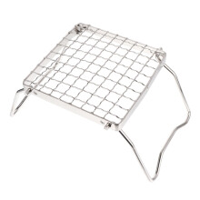 BBQ Grill Rack Stand Stainless Steel Portable for Camping Picnic Outdoor Cooking Accessory