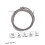 Bass Guitar Strings, Stainless Steel 4pcs 4String Set, Bright Tone Long Lasting, Silver 2