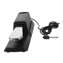 Keyboard Sustain Pedal with NonSlip Base for Digital Pianos and Keyboards, Black, Random Style