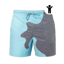 (XXL, 5) Short Magic Swimsuit Man Men Women Change Color Beach Shorts Swimming Trunks Swimwear Quick Dry Bathing Shorts Casual Beach Pant-1